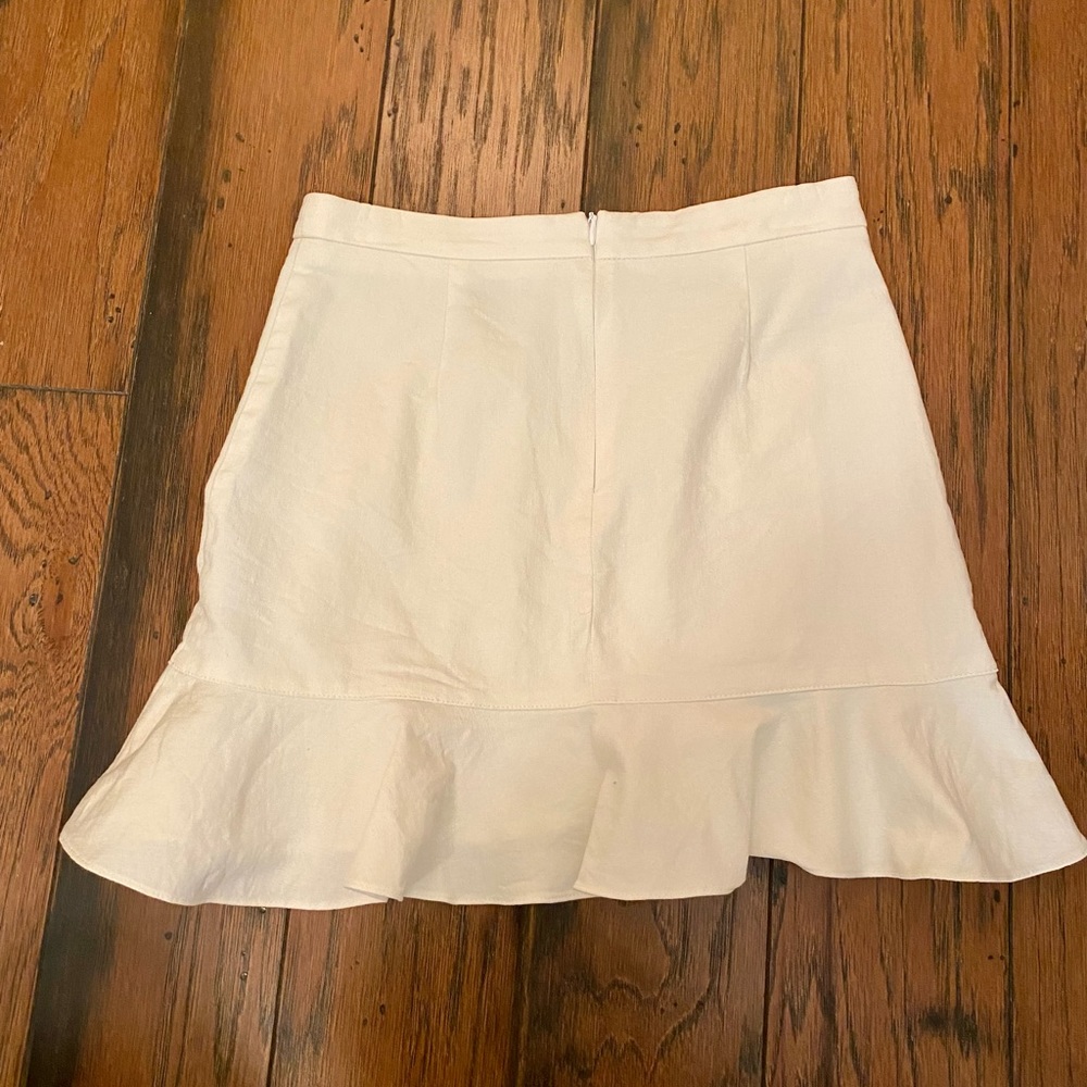 LAST DAY Princess Polly white linen mini skirt - Picture 4 of 5